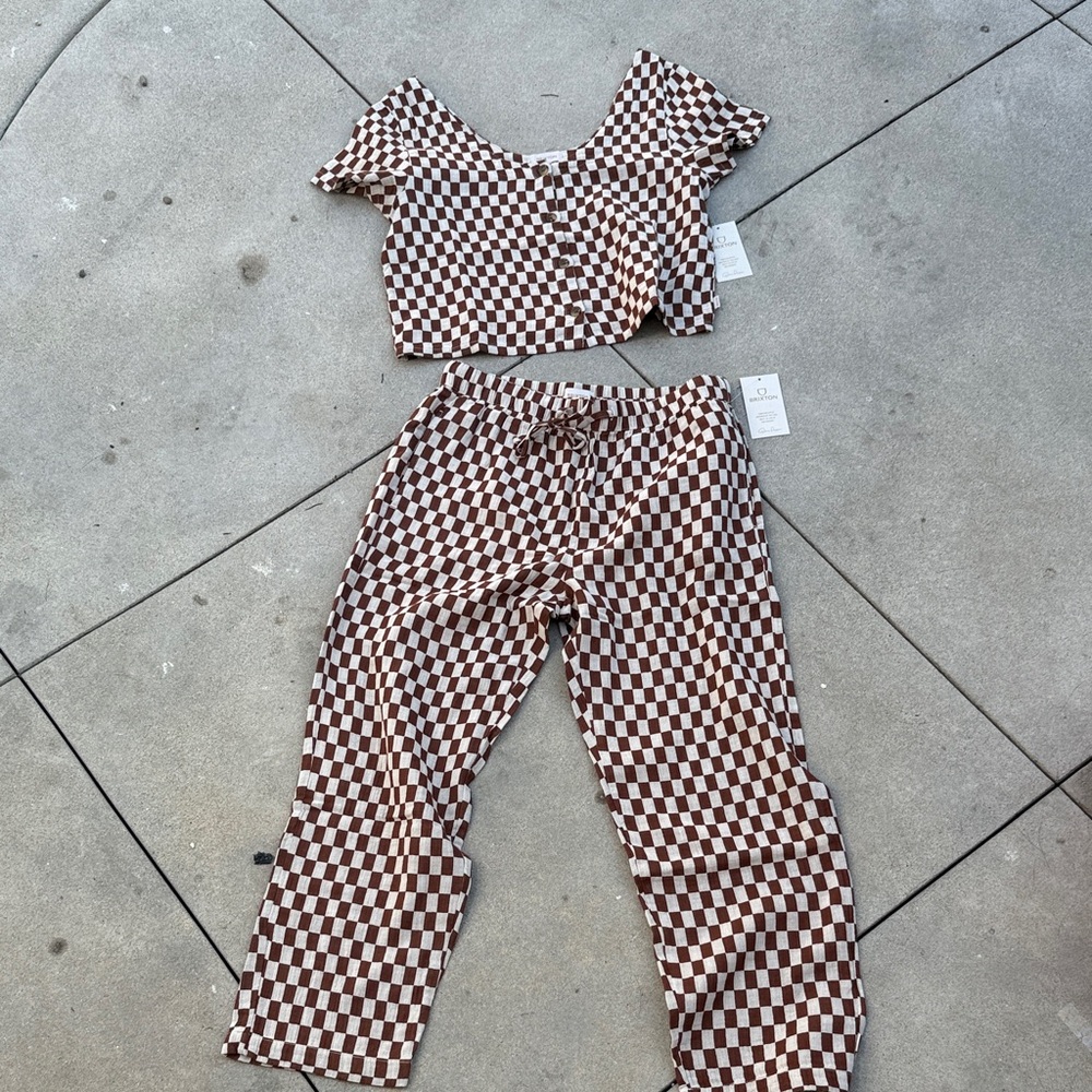 BRIXTON Checkered Women's Jumpsuit